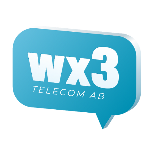 Wx3 Telecom AB logotyp.