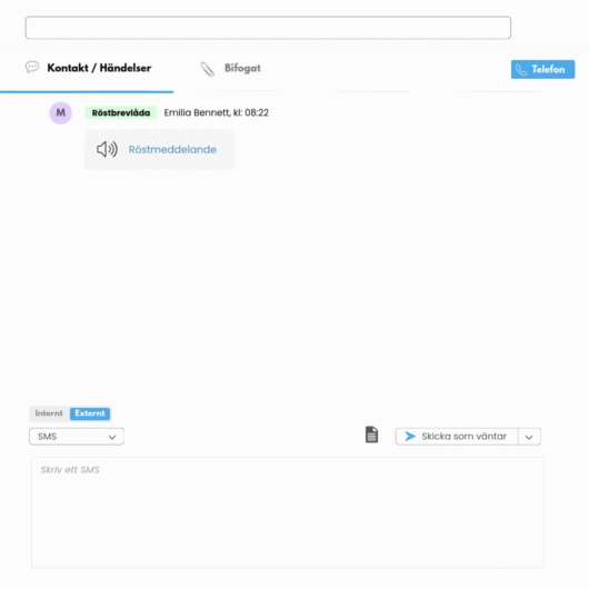 Transkriberat röstsamtal om kund som vill boka möte.